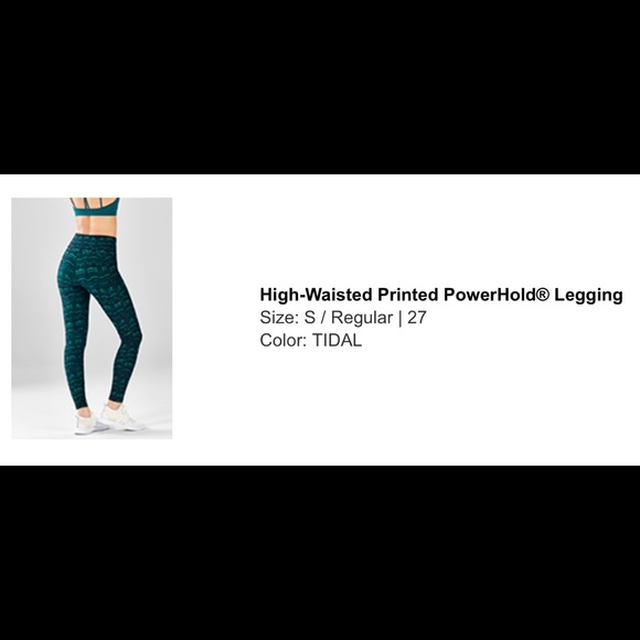 Fabletics High-waisted Printed PowerHold Legging - Picture 5 of 5